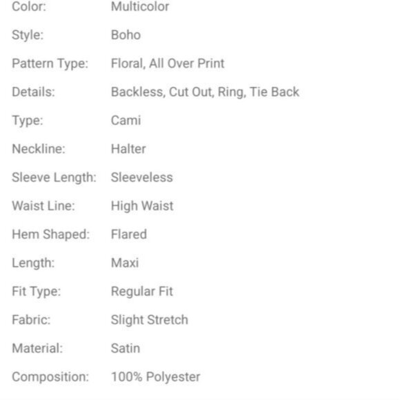 BACKLESS TIE BACK BOHO DRESS - Picture 13 of 14